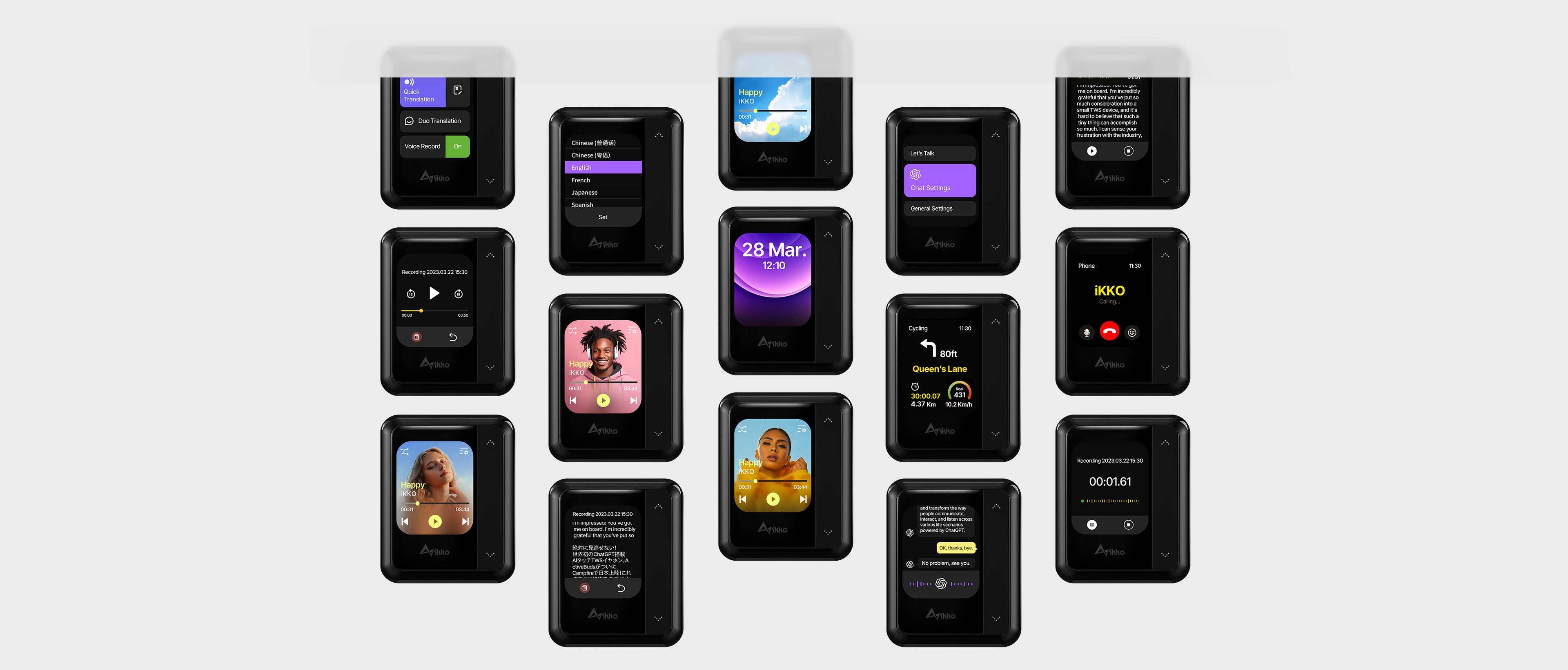 ikko audio activebuds-audio-headphones-earbuds-earphone-bluetooth-wireless-spotify-music-sound-tws-chatgpt-translator-luxury-eq-ai-tech