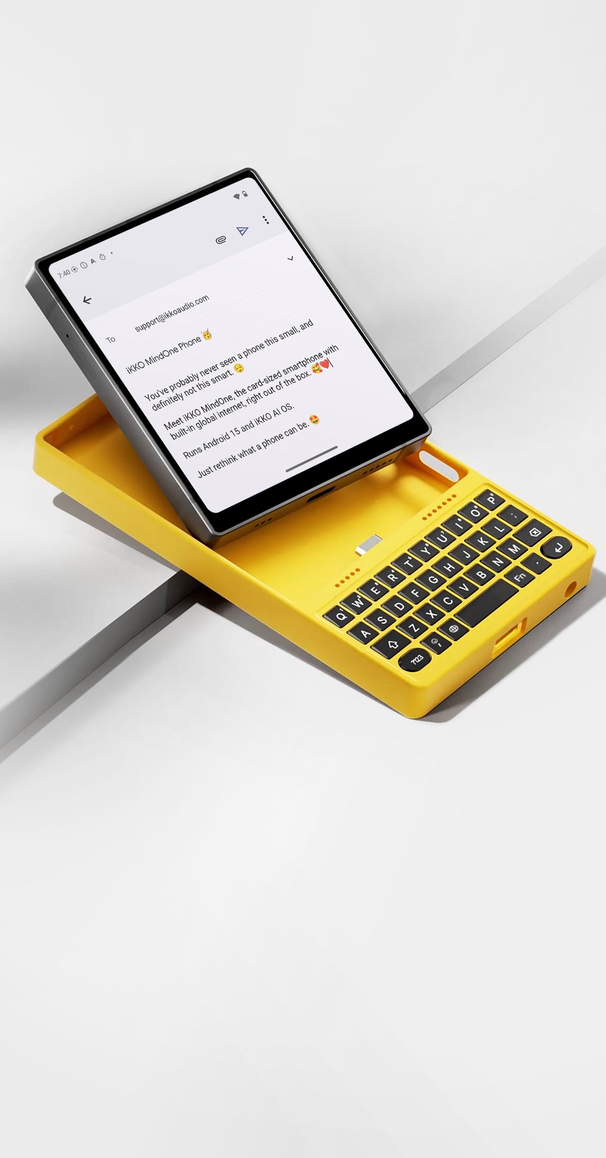 MindOne Phone: QWERTY Keyboard, Hi-Fi Dac | Snap-in Case | iKKO Audio